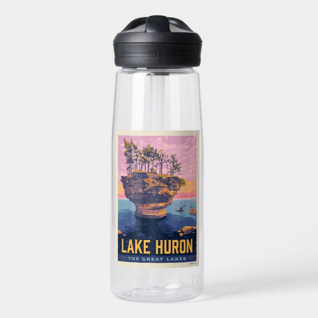Große Seen | Huron Lake Trinkflasche (Vorne)