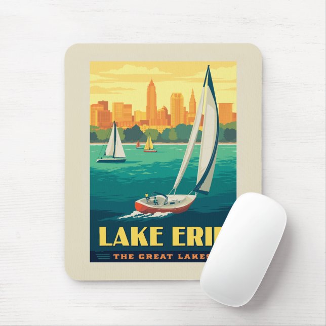 Große Seen | Lake Erie Mousepad (Mit Mouse)