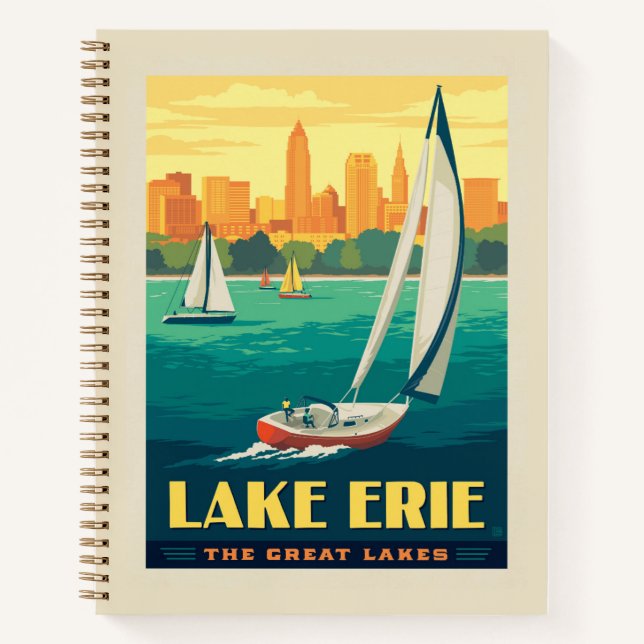 Große Seen | Lake Erie Notizbuch (Vorderseite)