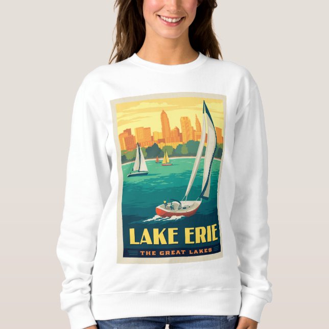 Große Seen | Lake Erie Sweatshirt (Vorderseite)