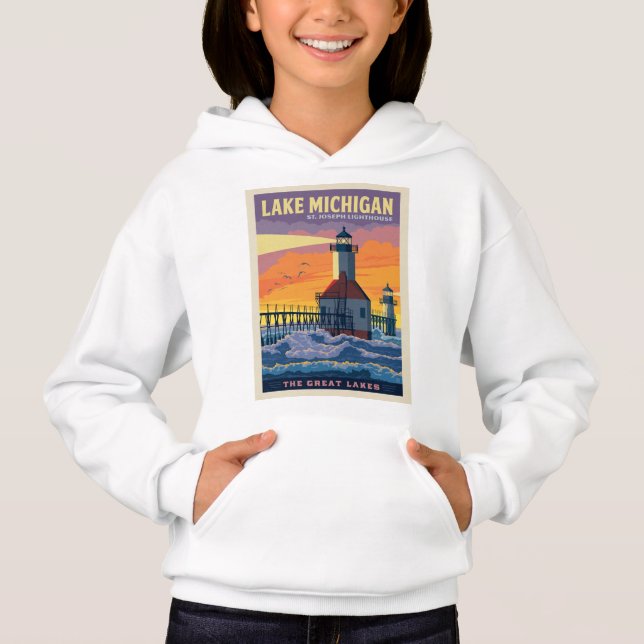 Große Seen | Lake Michigan Hoodie (Vorderseite)