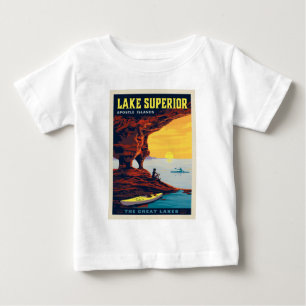Große Seen Lake Superior Baby T-shirt