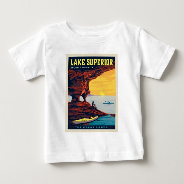 Große Seen | Lake Superior Baby T-shirt (Vorderseite)