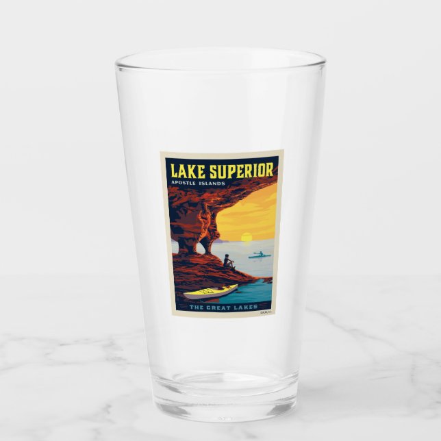 Große Seen | Lake Superior Glas (Vorderseite)