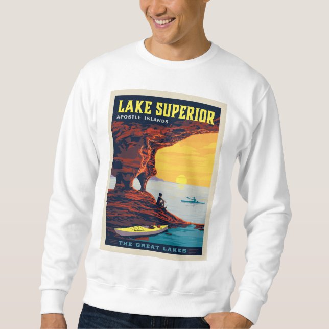 Große Seen | Lake Superior Sweatshirt (Vorderseite)