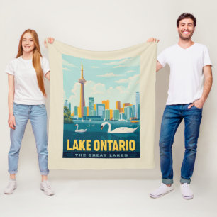 Große Seen Ontario Fleecedecke