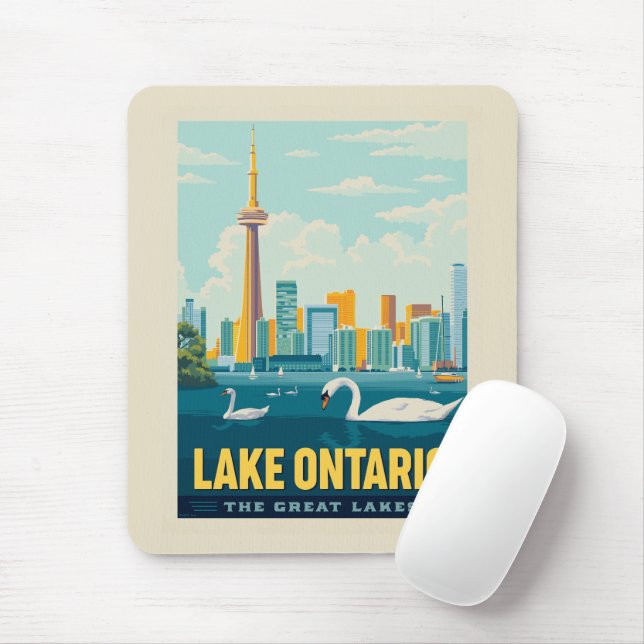 Große Seen | Ontario Mousepad (Mit Mouse)