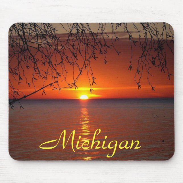 Große Seen Sunset von Bobby Mikul Mousepad (Vorne)
