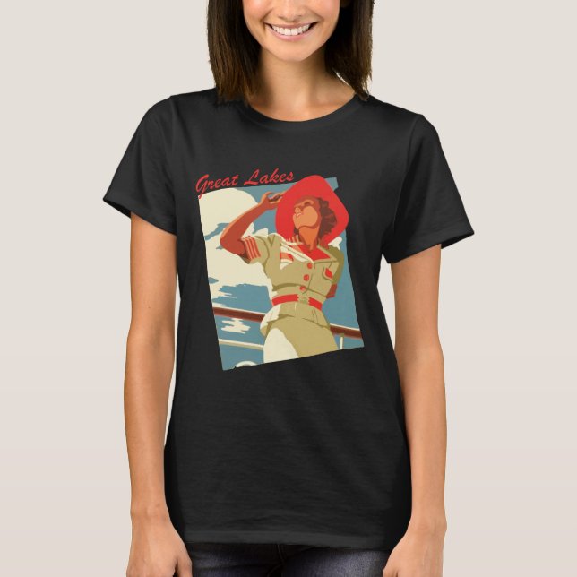 Große Seen T-Shirt (Vorderseite)