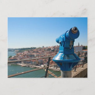 Große Sicht auf die Stadt Porto Postkarte