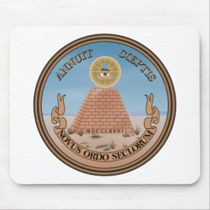 Große Siegel-Rückseiten-offizielles Wappen US Mousepad