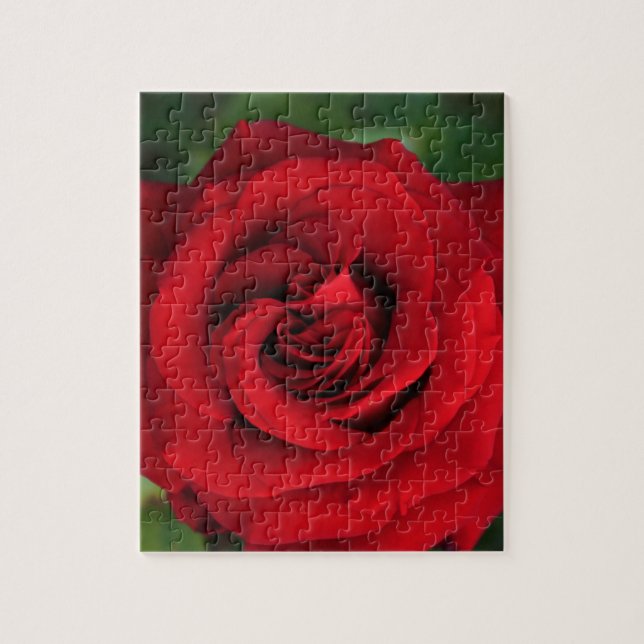 Große Single-Rote Rose Nah Puzzle (Vertikal)