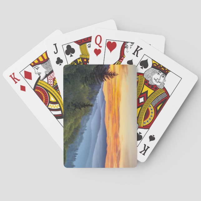 Große Smoky-Bergbahn Spielkarten (Rückseite)