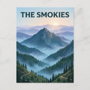 Große Smoky Mountains Postkarte
