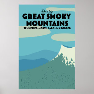 Große Smoky Mountains reisen Poster. Poster