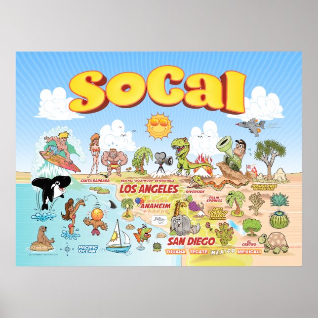 Große SoCal Poster (Vorne)