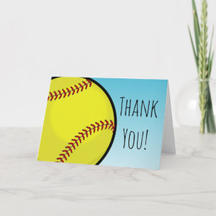 Große Softball-Gewohnheit danken Ihnen Dankeskarte