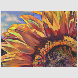 Grosse Sonnenblumen Seidenpapier