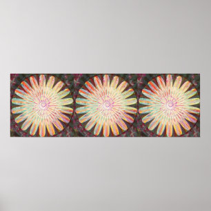 Große Sonnenblumendekorationen 3 Poster