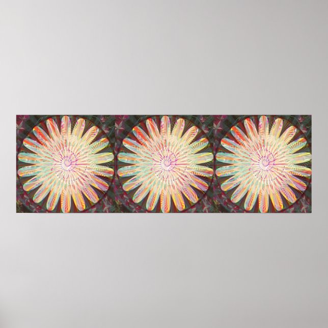 Große Sonnenblumendekorationen 3 Poster (Vorne)
