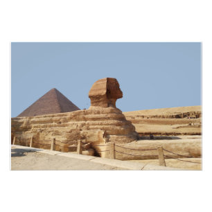 Große Sphinx auf dem Plateau von Gizeh. Ägypten, A Fotodruck