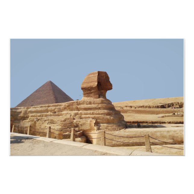 Große Sphinx auf dem Plateau von Gizeh. Ägypten, A Fotodruck (Vorne)