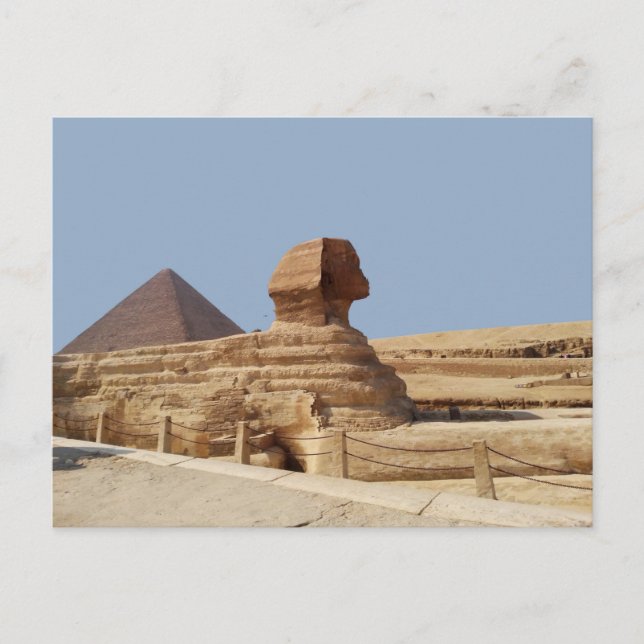 Große Sphinx auf dem Plateau von Gizeh. Ägypten, A Postkarte (Vorderseite)