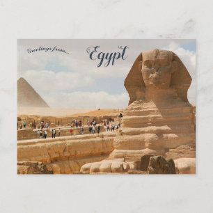 Große Sphinx aus Gizeh Ägypten Postkarte