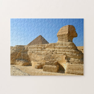 Große Sphinx aus Gizeh mit Ghafre-Pyramide - Ägypt Puzzle