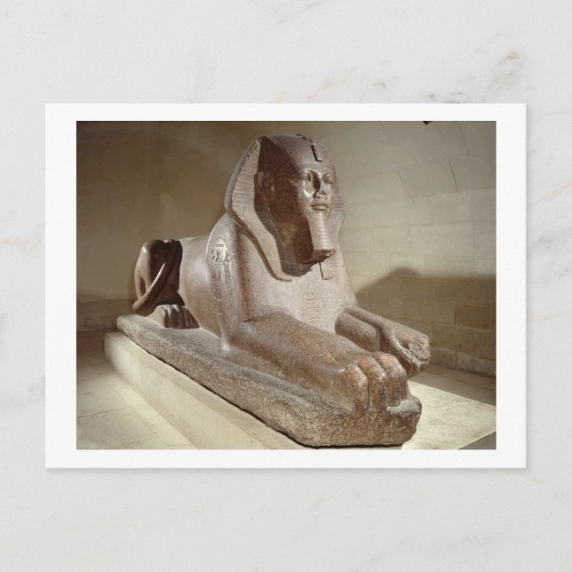 Große Sphinx aus Tanis (Granit) Postkarte (Vorderseite)