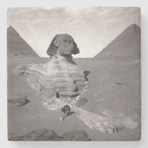 Große Sphinx & Giza-Pyramiden-Nekropole Ägypten Steinuntersetzer