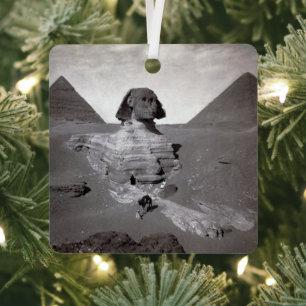 Große Sphinx & Gräberfeld der Pyramiden von Gizeh  Ornament Aus Metall