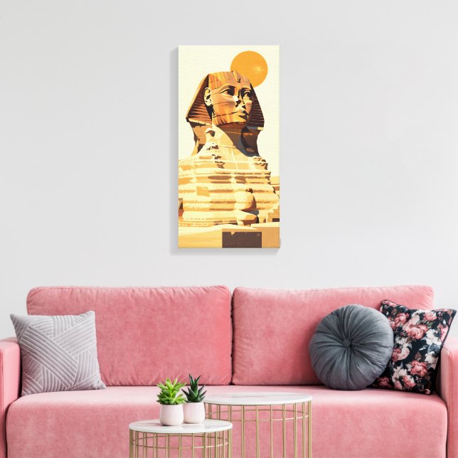Große Sphinx Leinwanddruck (Insitu (Wohnzimmer))
