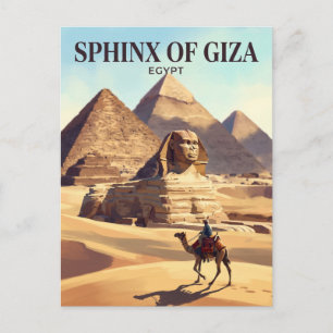 Große Sphinx von Giza Ägypten Postkarte