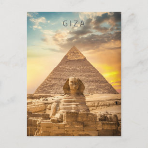 Große Sphinx von Gizeh Ägypten Vintage Naher Osten Postkarte