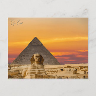 Große Sphinx von Gizeh Ägypten Vintage Naher Osten Postkarte