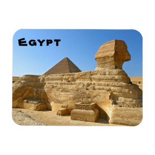 Große Sphinx von Gizeh mit Chephren-Pyramide - Ägy Magnet