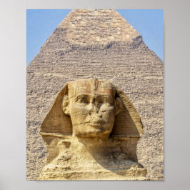 Große Sphinx von Gizeh & Pyramiden Altes Ägypten  Poster