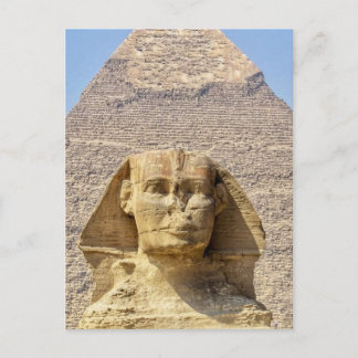 Große Sphinx von Gizeh & Pyramiden Altes Ägypten Postkarte
