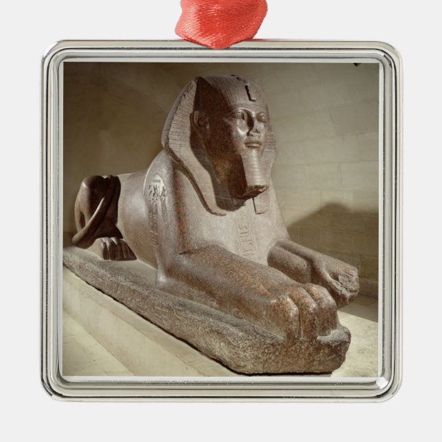 Große Sphinx, von Tanis (Granit) Ornament Aus Metall (Vorne)