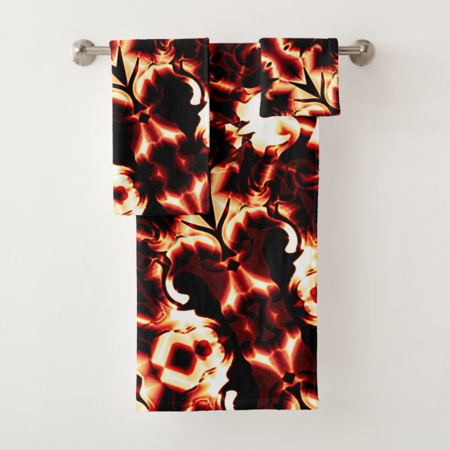 Große Spiegelung von leicht gearbeiteten Formen Badhandtuch Set (Insitu)