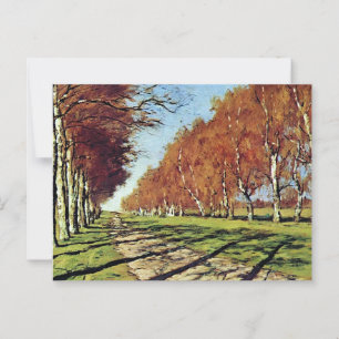 Große Straße, sonniger Herbsttag Postkarte