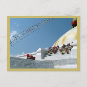 Große Stupa von Boudhanath Postkarte