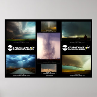 Große Stürme der Tornado Alley Poster