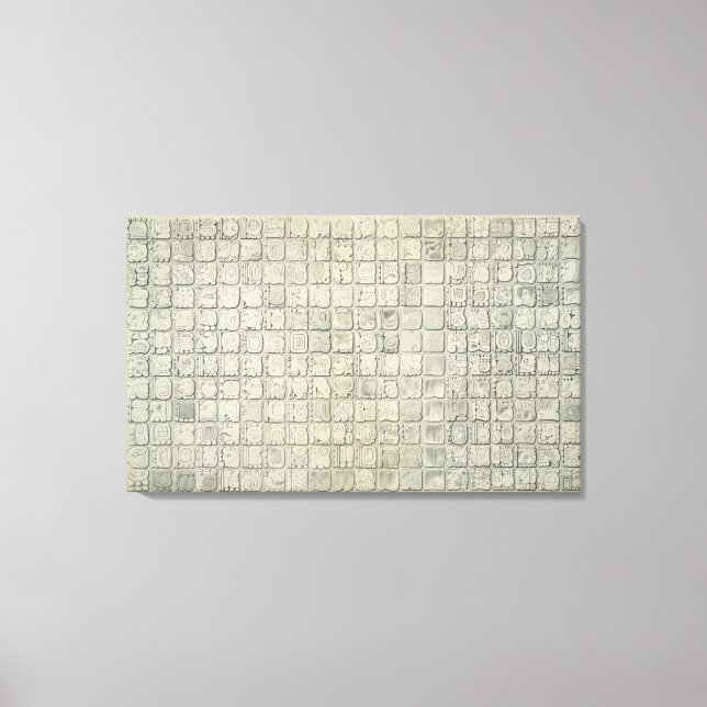 Große Tafel mit ideographischer Schrift aus dem Te Leinwanddruck (Vorderseite)