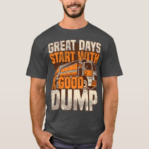Große Tage beginnen mit einem guten Müllwagen, R T-Shirt