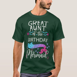 Große Tante der GeburtstagsMeerjungfrau Familie Bd T-Shirt