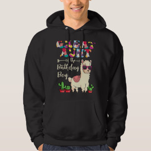 Große Tante des Geburtstags Junge Lamas Party Ce Hoodie