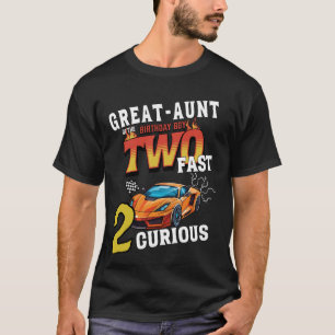 Große Tante des zweijährigen Geburtstagsjungen Rac T-Shirt