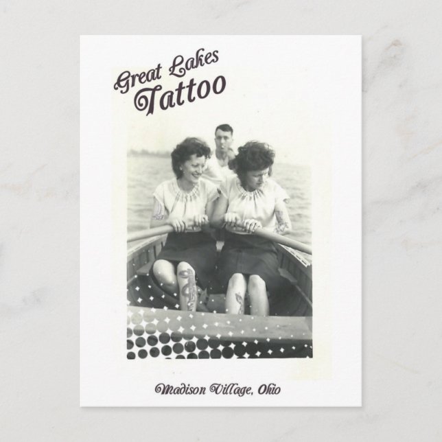 Große Tanten Postkarte (Vorderseite)